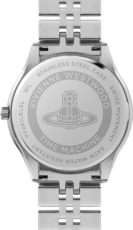 Montre femme Vivienne Westwood Camberwell VV261LBLSL cadran bleu bracelet en acier inoxydable vue 4