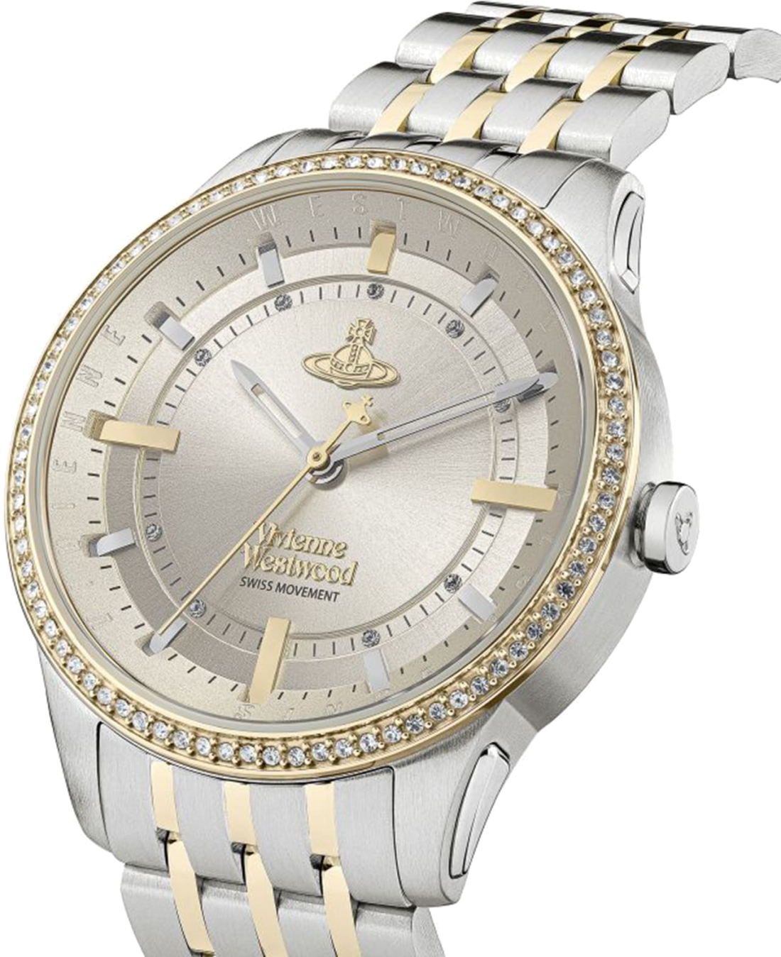 Montre Femme Vivienne Westwood VV262LGYSG East End - Cadran Gris Métallisé, Bracelet Acier Bicolore Or et Argent vue 4