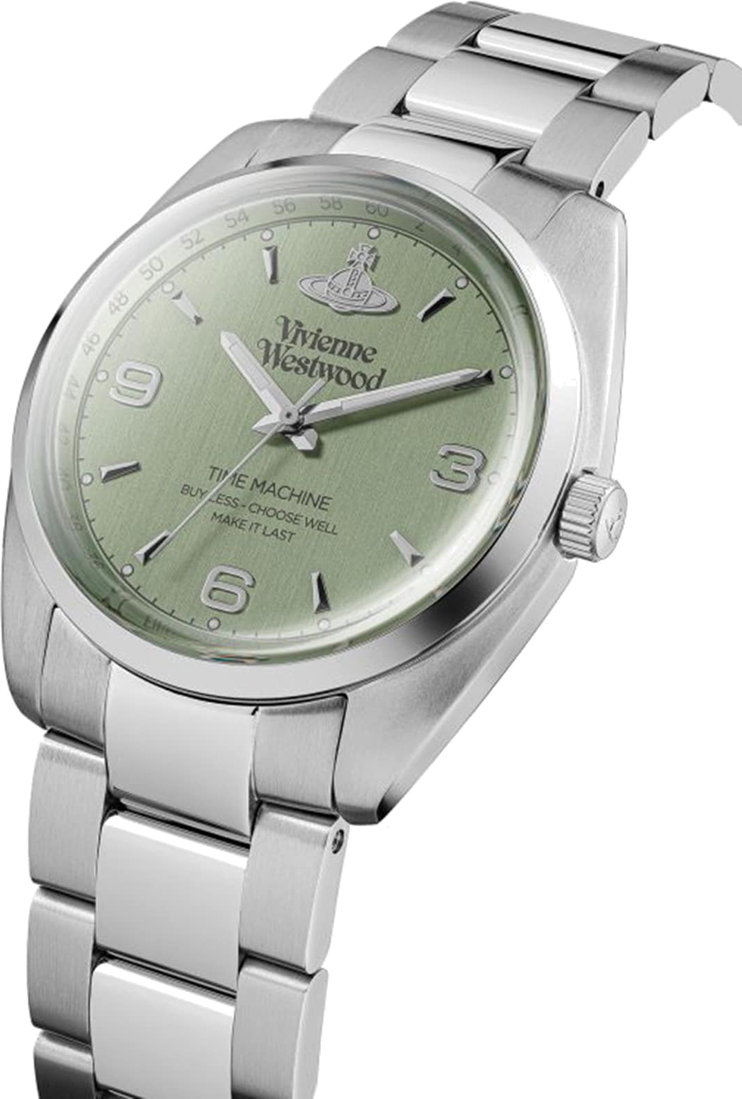 Montre Vivienne Westwood VV274GRSL Pennington en Acier Argenté et Cadran Vert Profond vue 2
