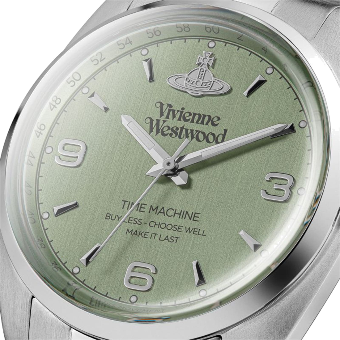 Montre Vivienne Westwood VV274GRSL Pennington en Acier Argenté et Cadran Vert Profond vue 3