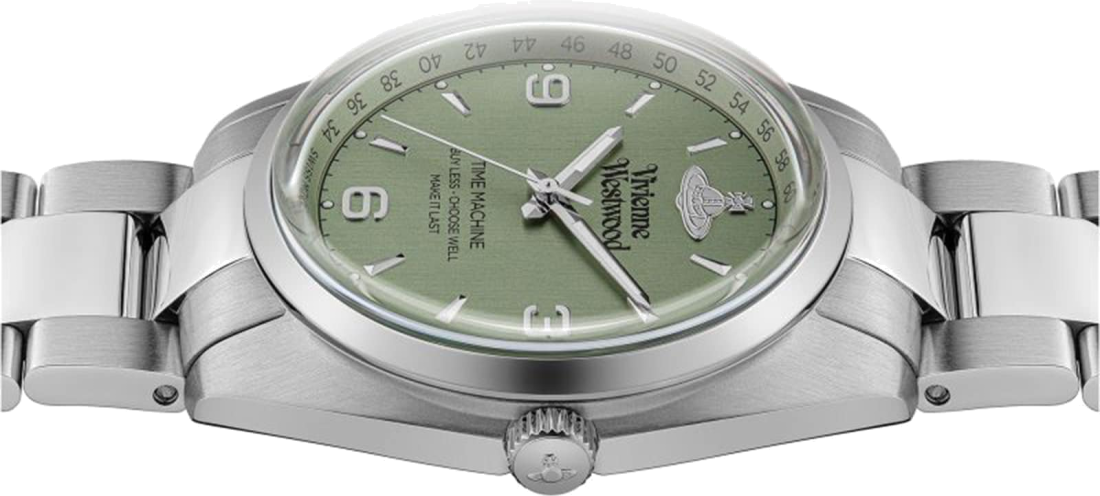 Montre Vivienne Westwood VV274GRSL Pennington en Acier Argenté et Cadran Vert Profond vue 4