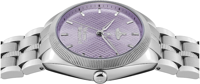 Montre Femme Vivienne Westwood The Mews VV281PPSL - Cadran violet et bracelet acier argenté vue 5