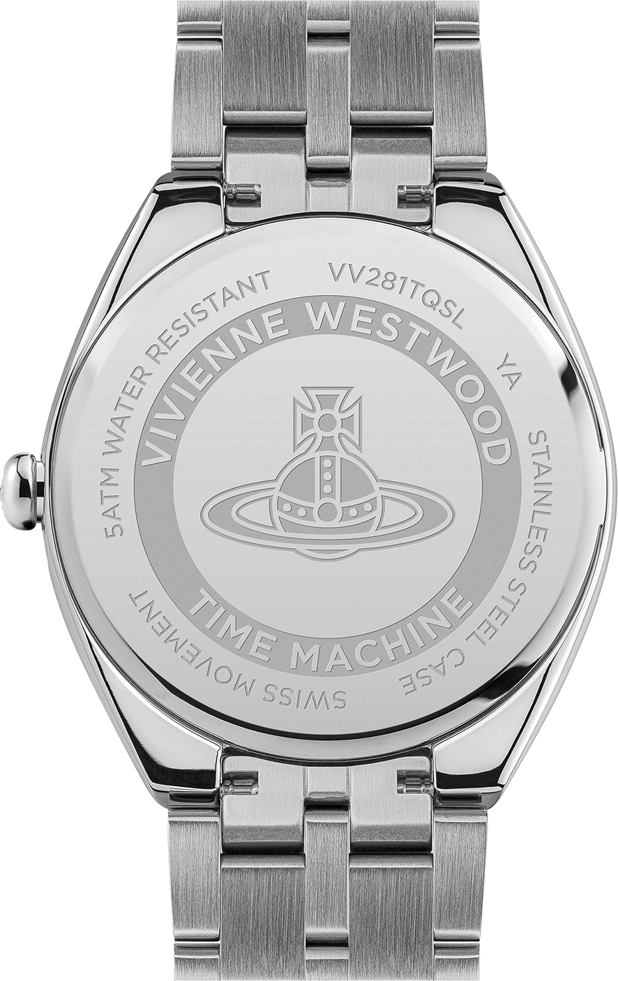 Montre Femme Vivienne Westwood The Mews VV281TQSL bracelet argent en acier cadran turquoise vue 3