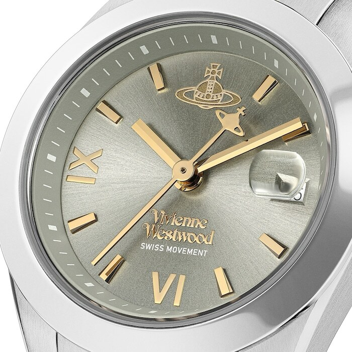 Montre Femme Vivienne Westwood VV292GYSG Fenchurch - Cadran Gris Soleillé, Bracelet Acier Bicolore Argent/Or vue 3