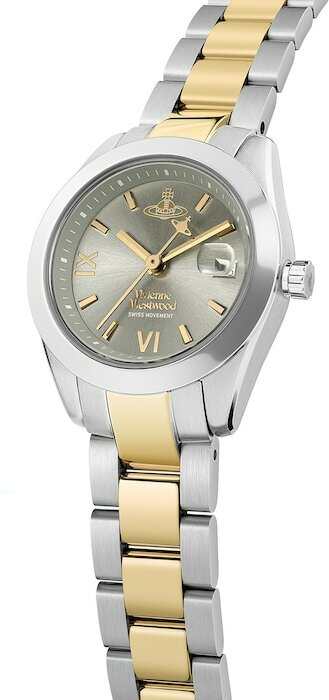 Montre Femme Vivienne Westwood VV292GYSG Fenchurch - Cadran Gris Soleillé, Bracelet Acier Bicolore Argent/Or vue 4