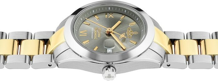 Montre Femme Vivienne Westwood VV292GYSG Fenchurch - Cadran Gris Soleillé, Bracelet Acier Bicolore Argent/Or vue 5