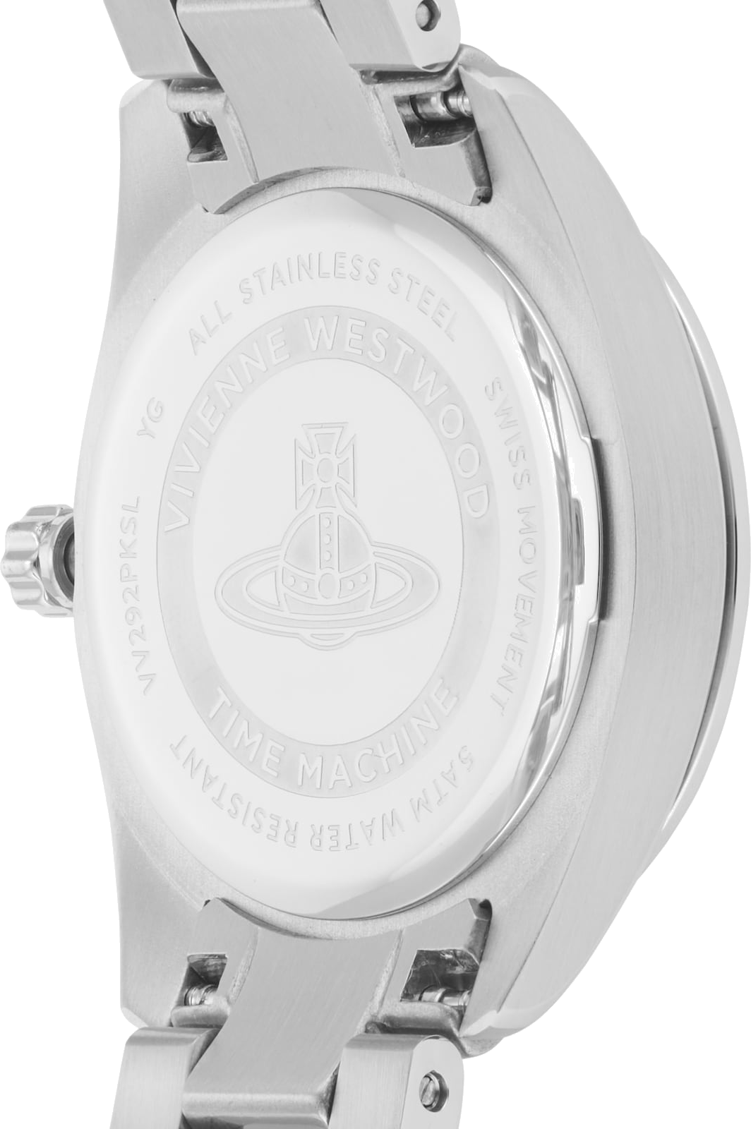 Montre Vivienne Westwood VV292PKSL en Acier Argenté et Cadran Rose Poudré vue 3