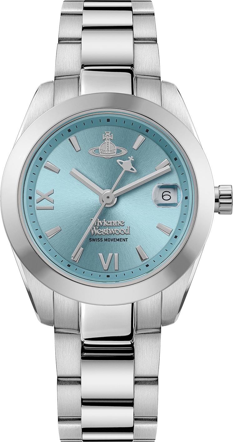 Montre Femme Vivienne Westwood VV292TQSL Fenchurch - Cadran Turquoise & Bracelet Acier Argent