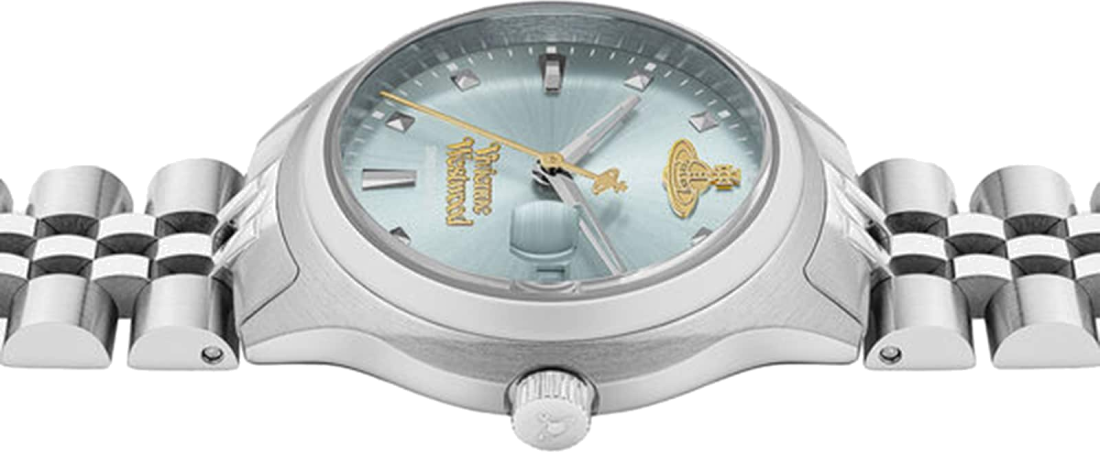 Montre Femme Vivienne Westwood VV311LBLSL - Cadran Bleu & Bracelet Acier Argenté vue 4