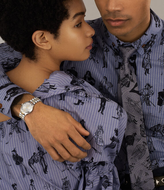 Montre Femme Vivienne Westwood Little Camberwell VV311SLSG bracelet bicolore en acier cadran argenté vue 6